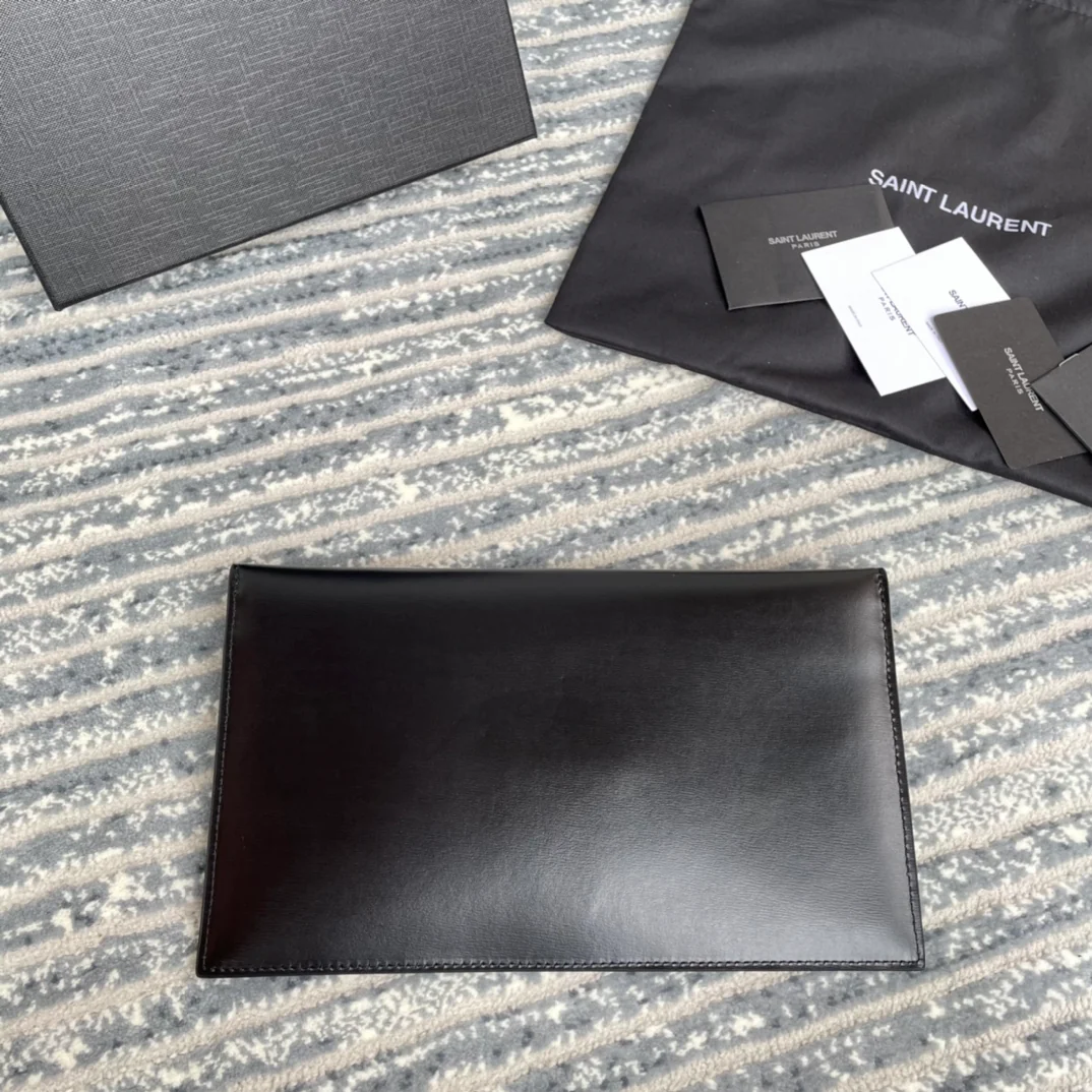 Новая клатч-сумочка YSL-Ptown - черная с узором 