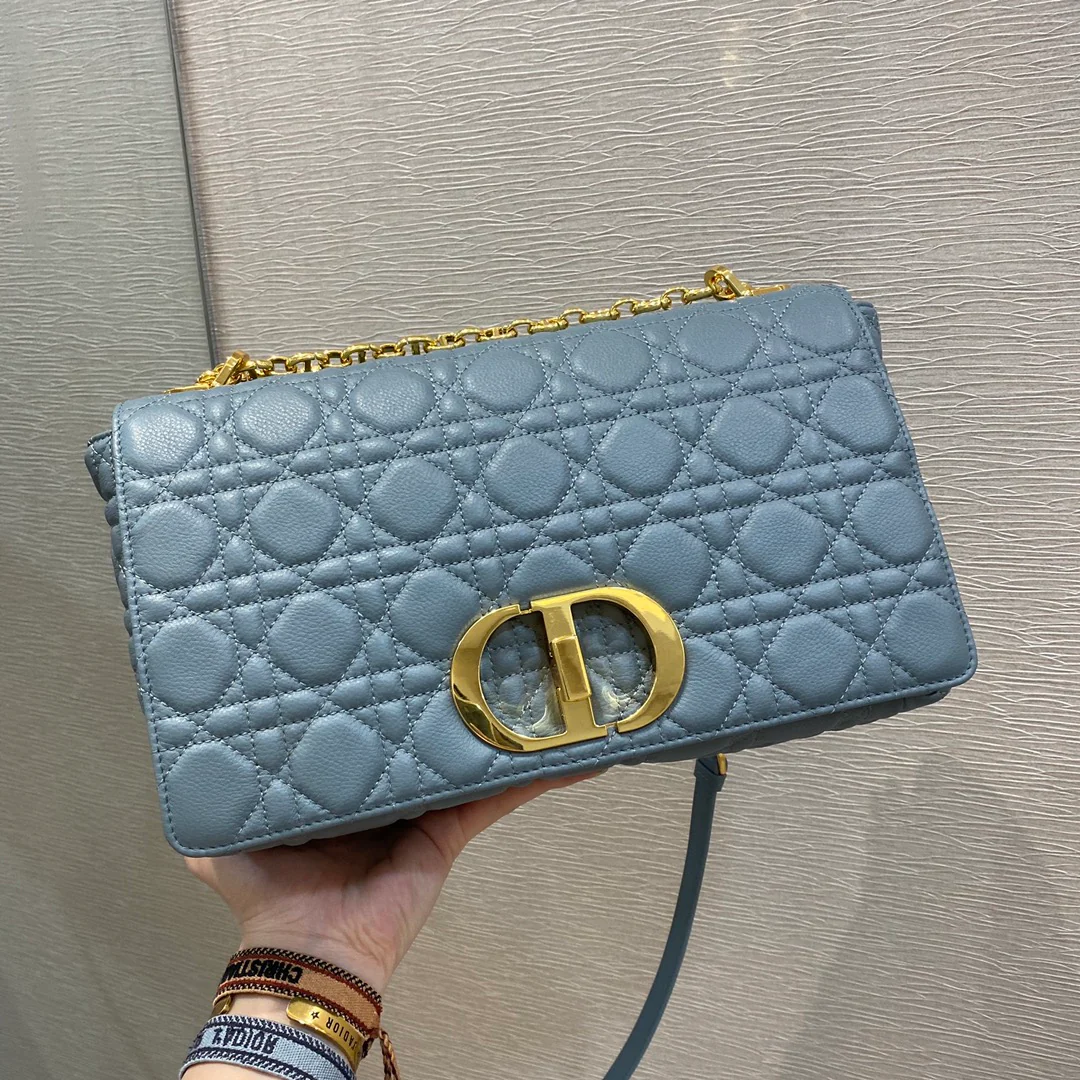 Dior Caro Large 28cm Macaron Blue