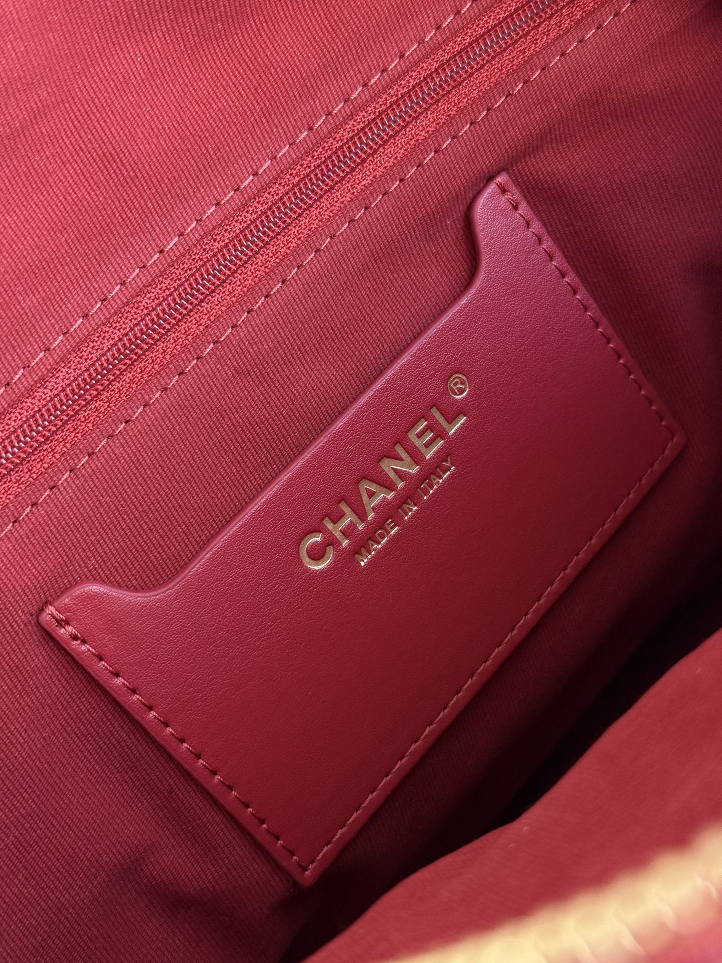 Рюкзак Chanel в клетку ?гусиная лапка? — красный