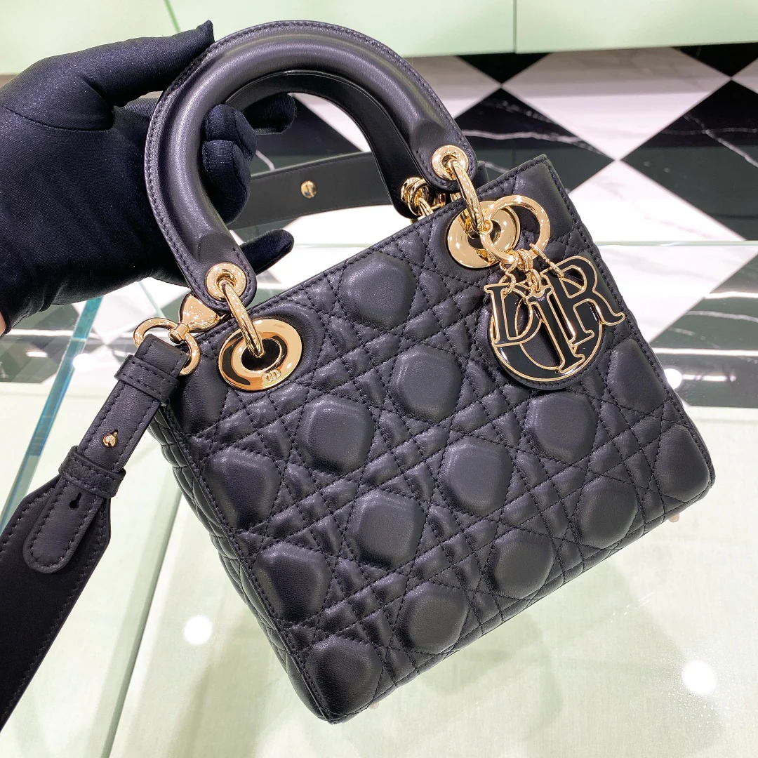 Dior Lady - Четырехпанельная - Черная