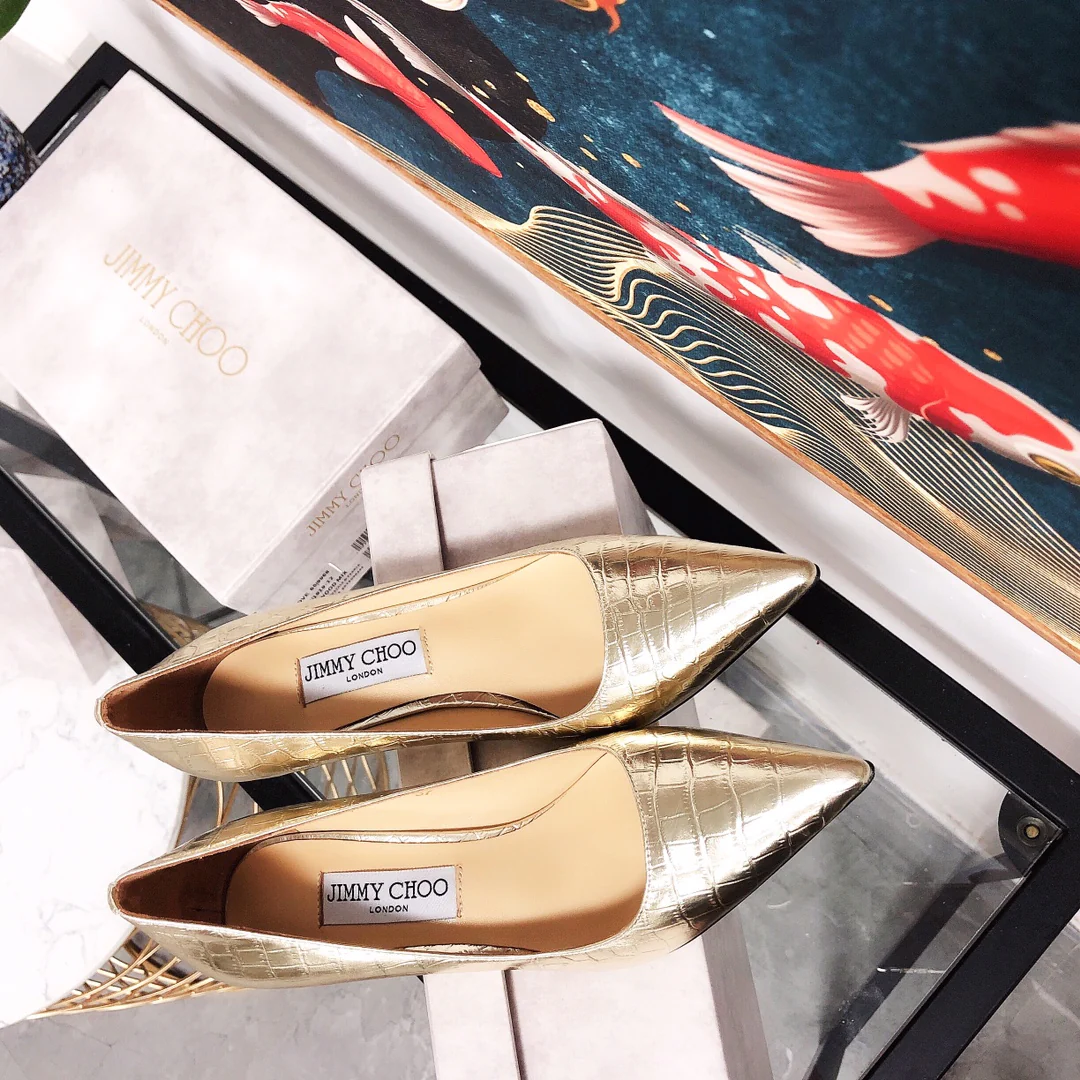 Jimmy - Туфли на высоком каблуке необычной формы - Узор 