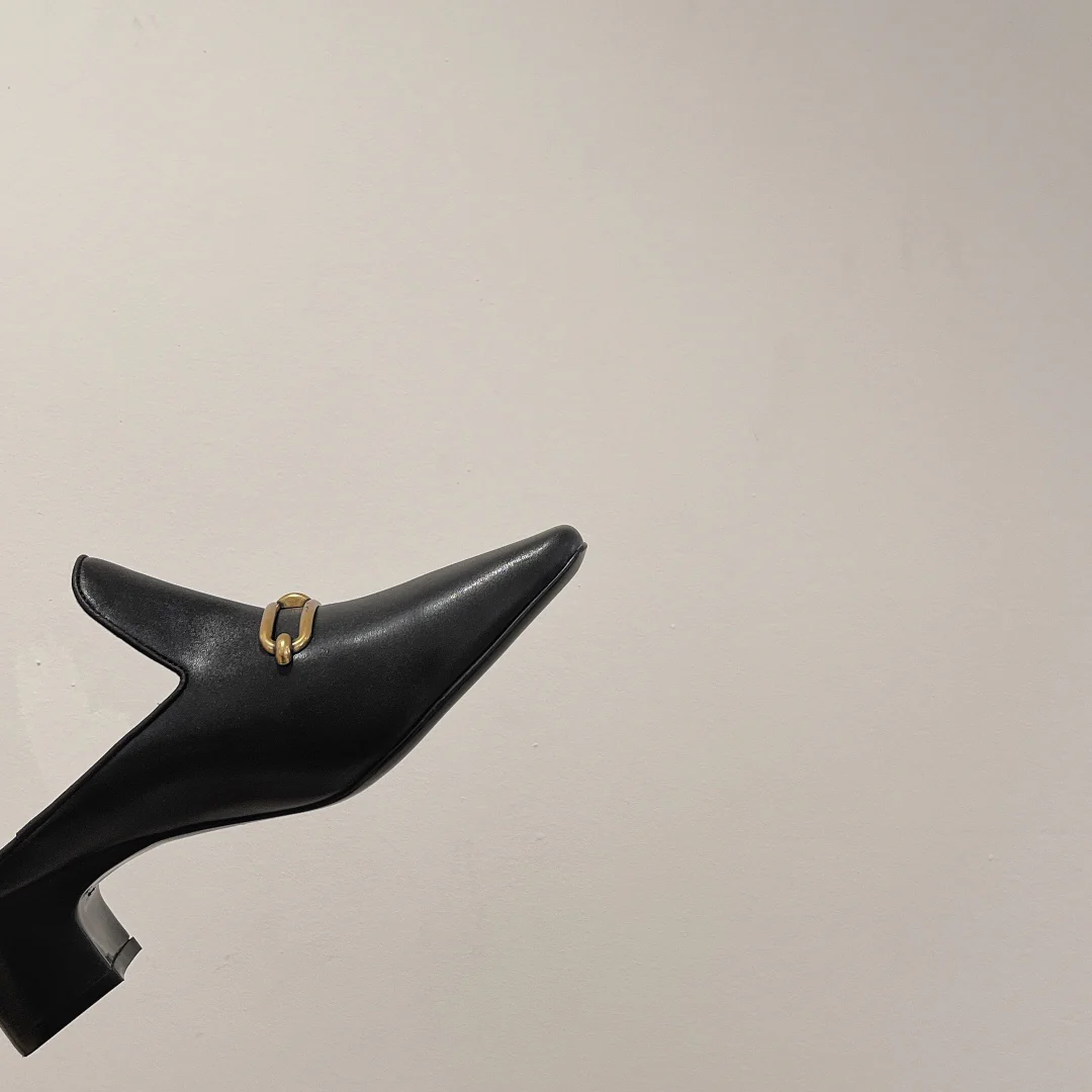 Hermes - Muller Low-Heeled Half Slip-On - 1