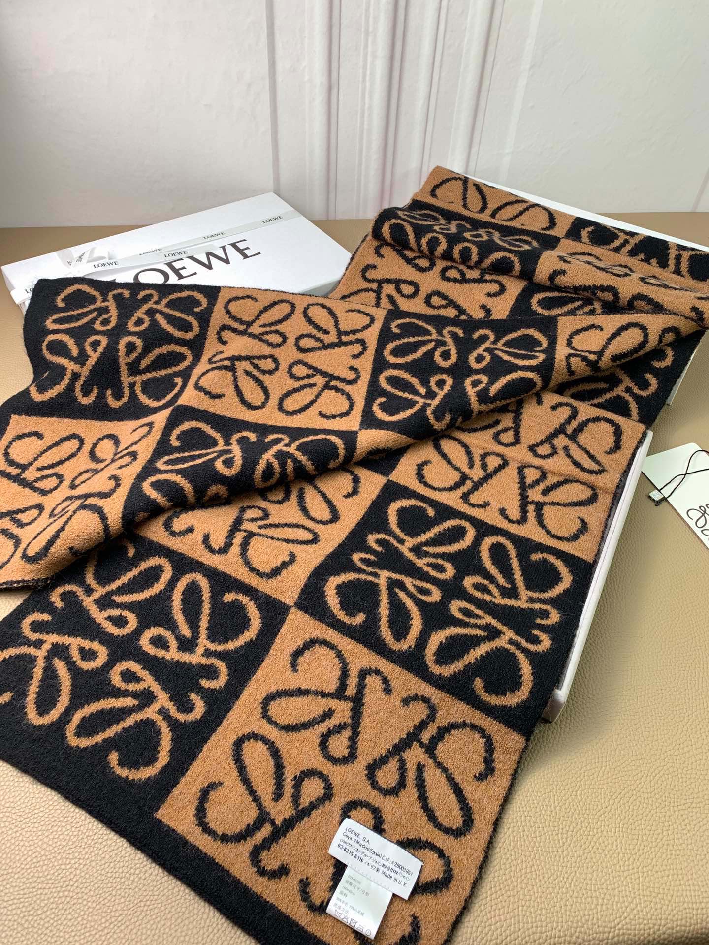 Кашемировый жаккардовый шарф Lolwei - 2 шт.