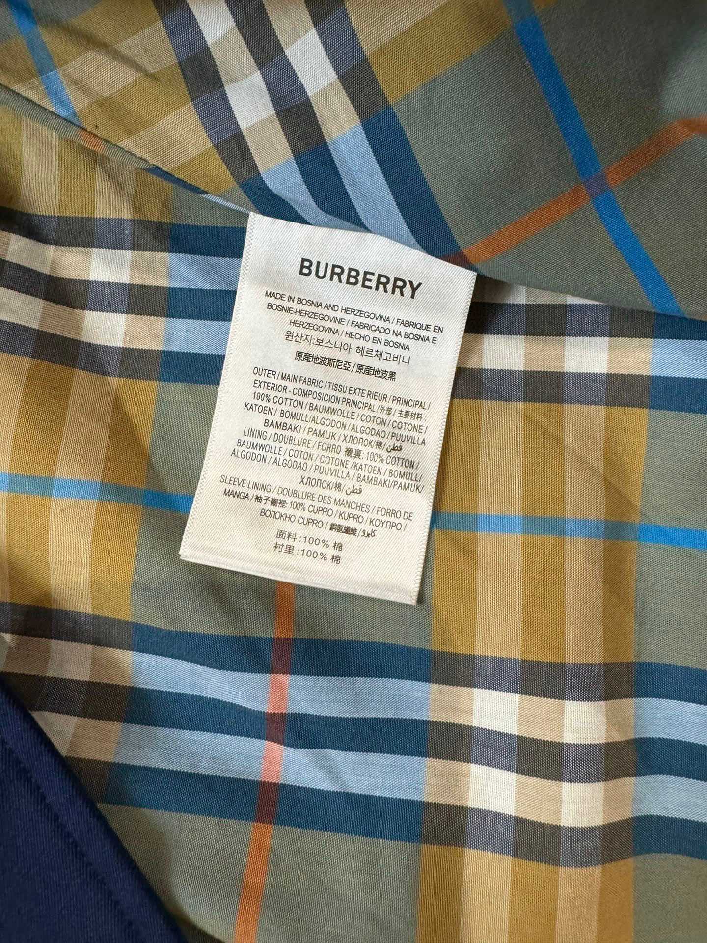 Новый тренч Burberry 2403-24ss - темно-синий