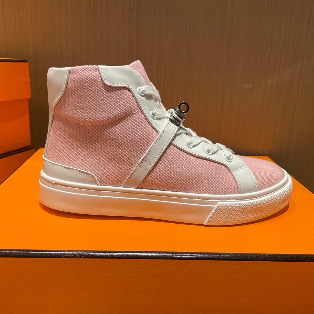 Hermes - Новейшие белые высокие кроссовки Kelly Buckle - Мужские - 1