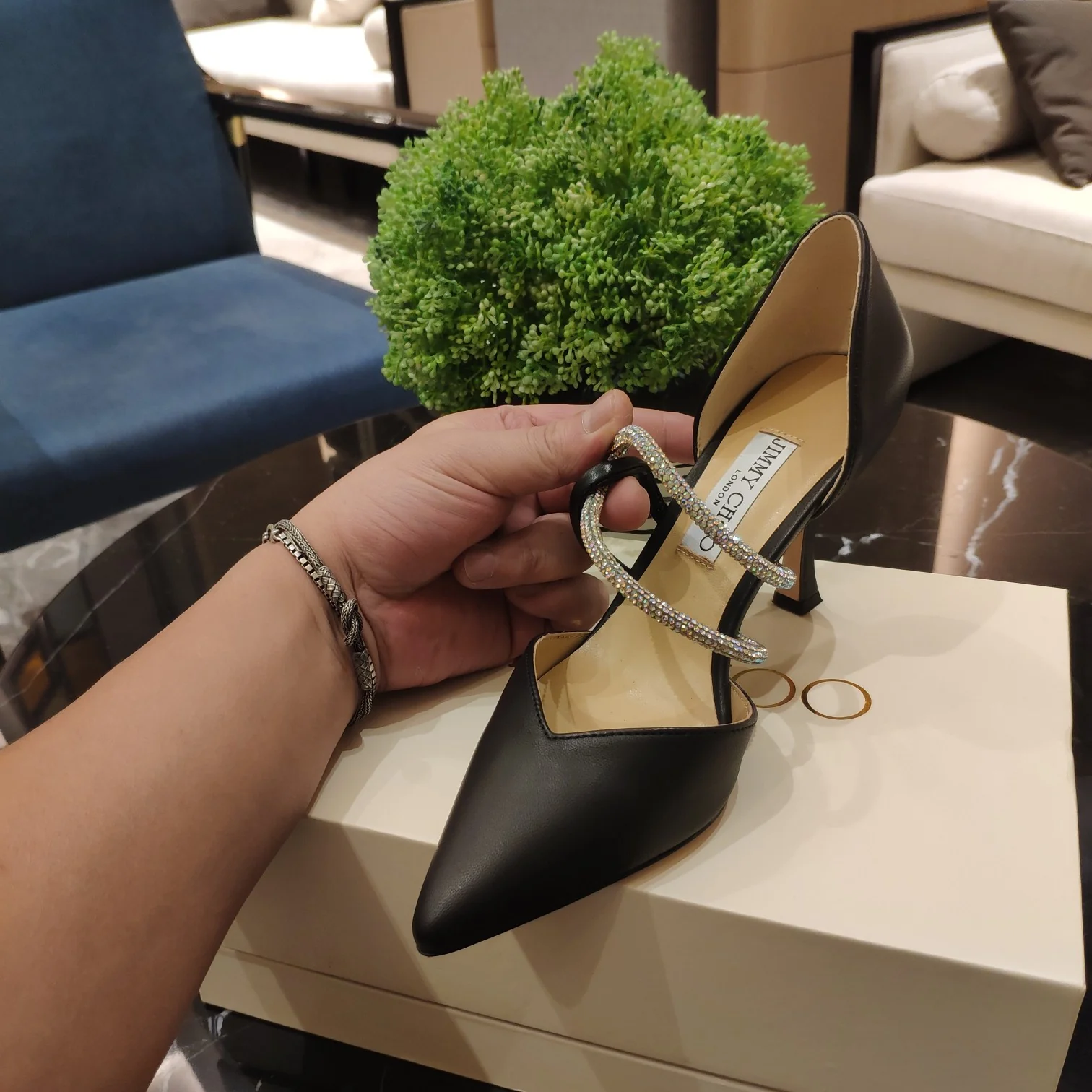 Джимми - Потрясающее колье со стразами - Туфли на высоком каблуке