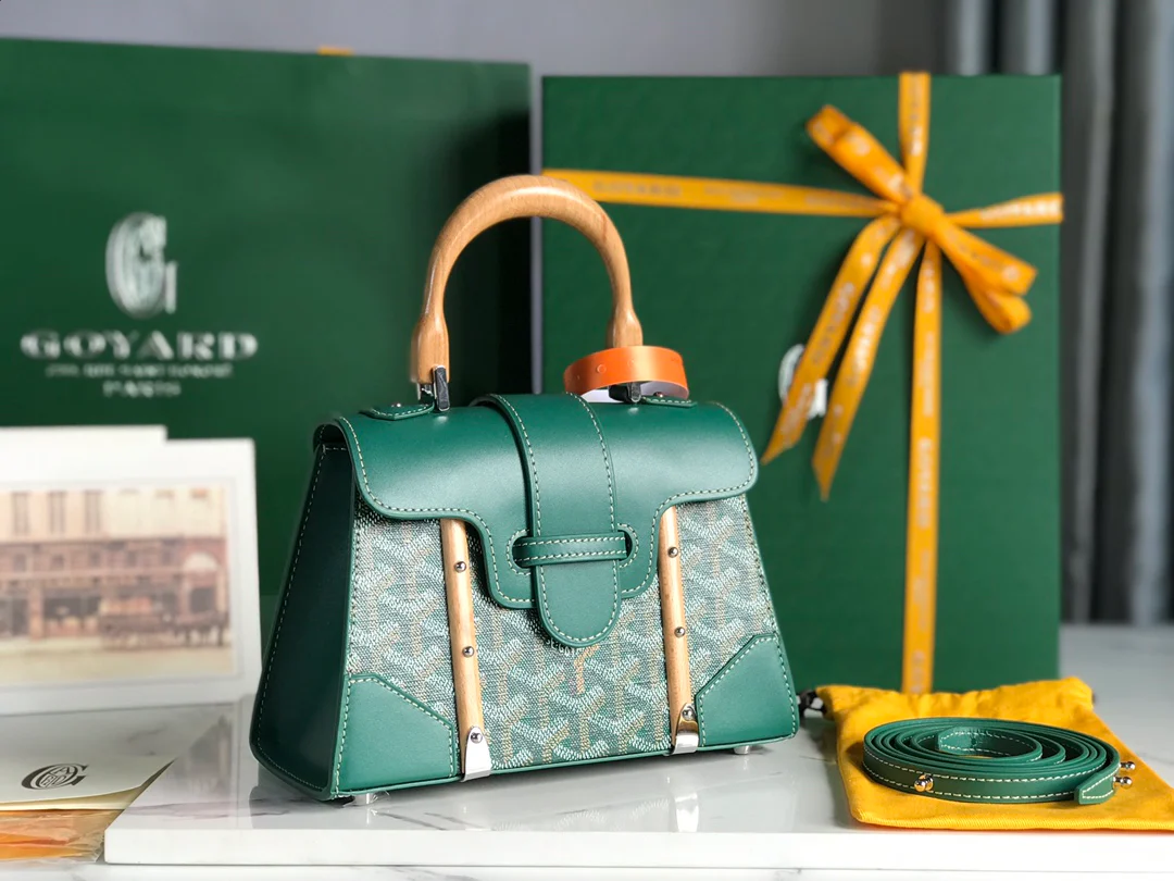 Сумка Goyard Saigon серии - зеленая - 1
