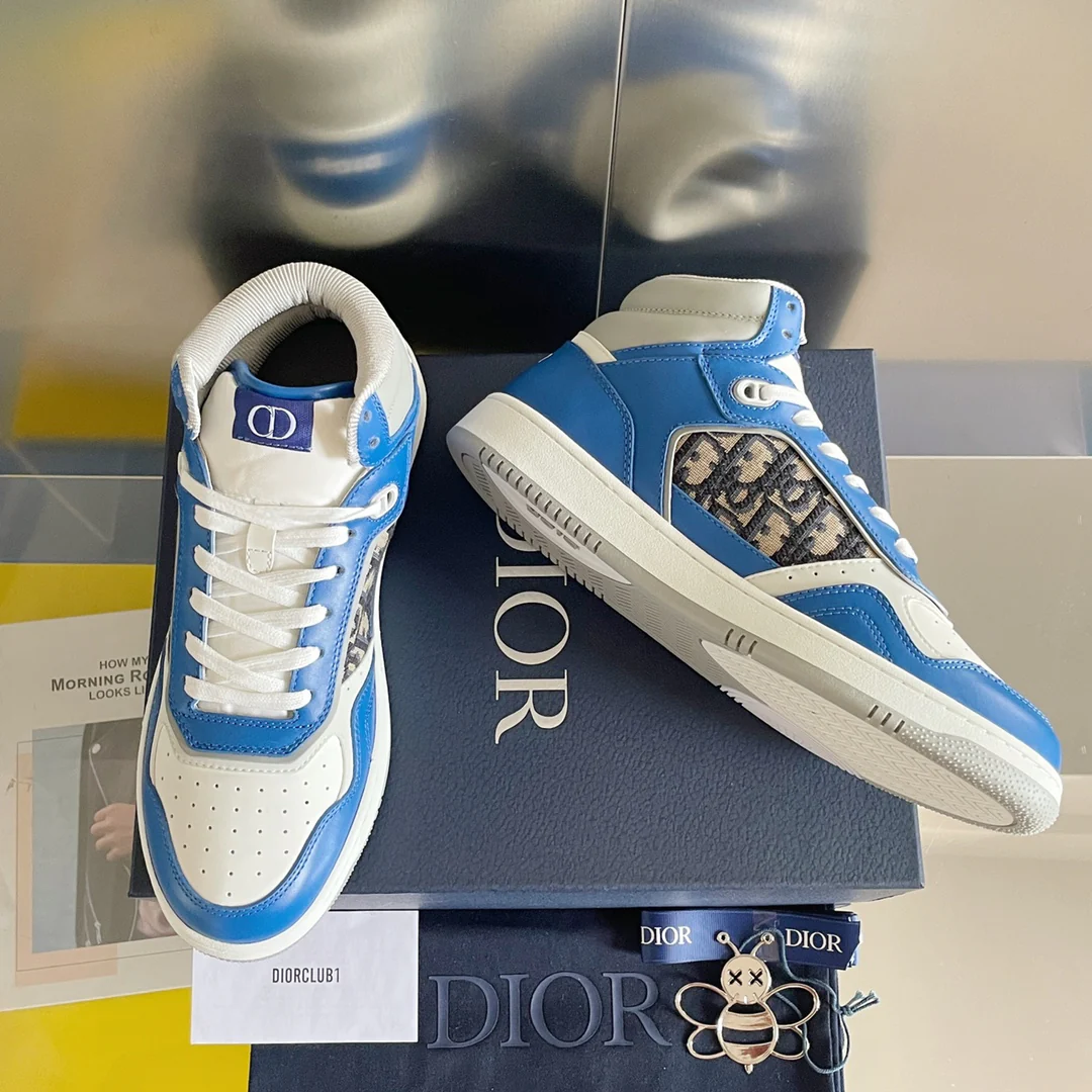 Кроссовки Dior B27 Series - Monogram Low-Top - Парные - Синие