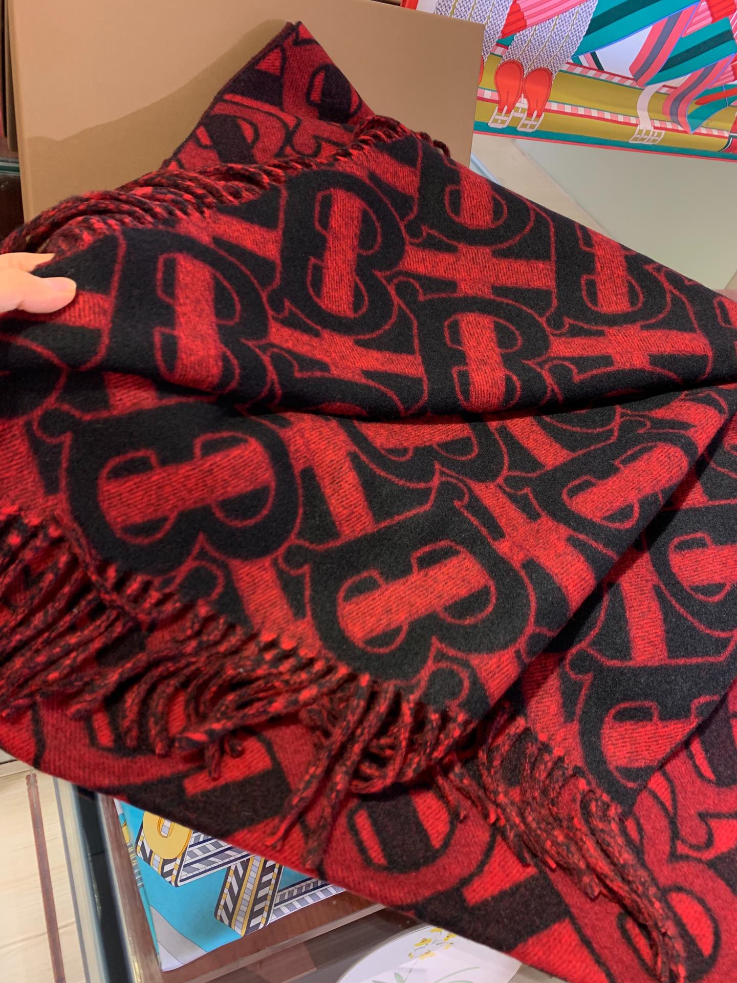 Классический кашемировый шарф/шаль Burberry - 50 см - 200 см - 100 см