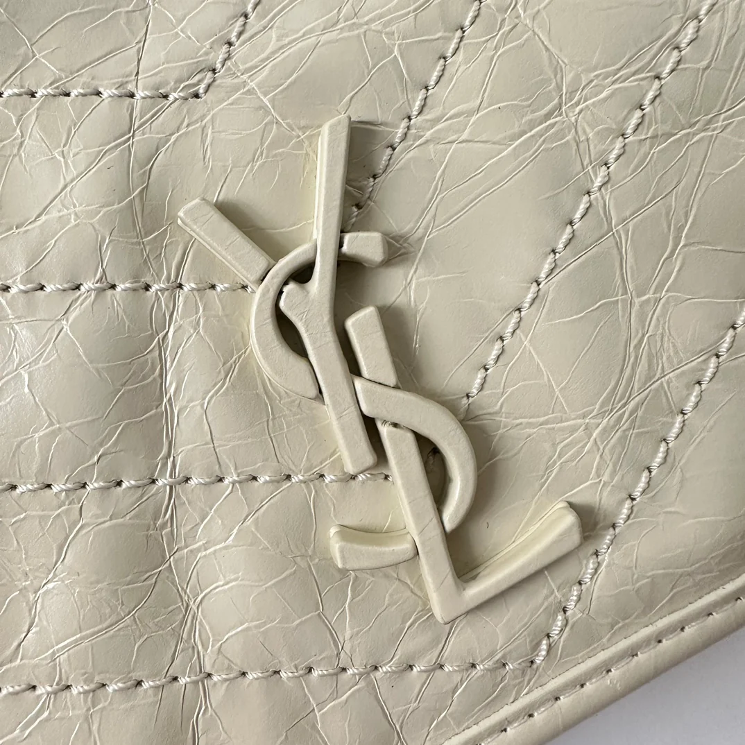 Мини-кошелек на цепочке YSL Niki, белый