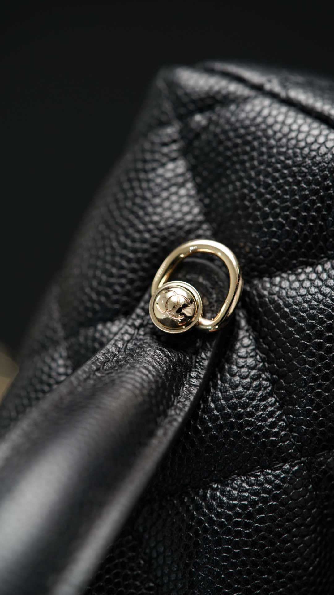 Сумка-ланчбокс Chanel 25c Lychee Beef - черно-золотая