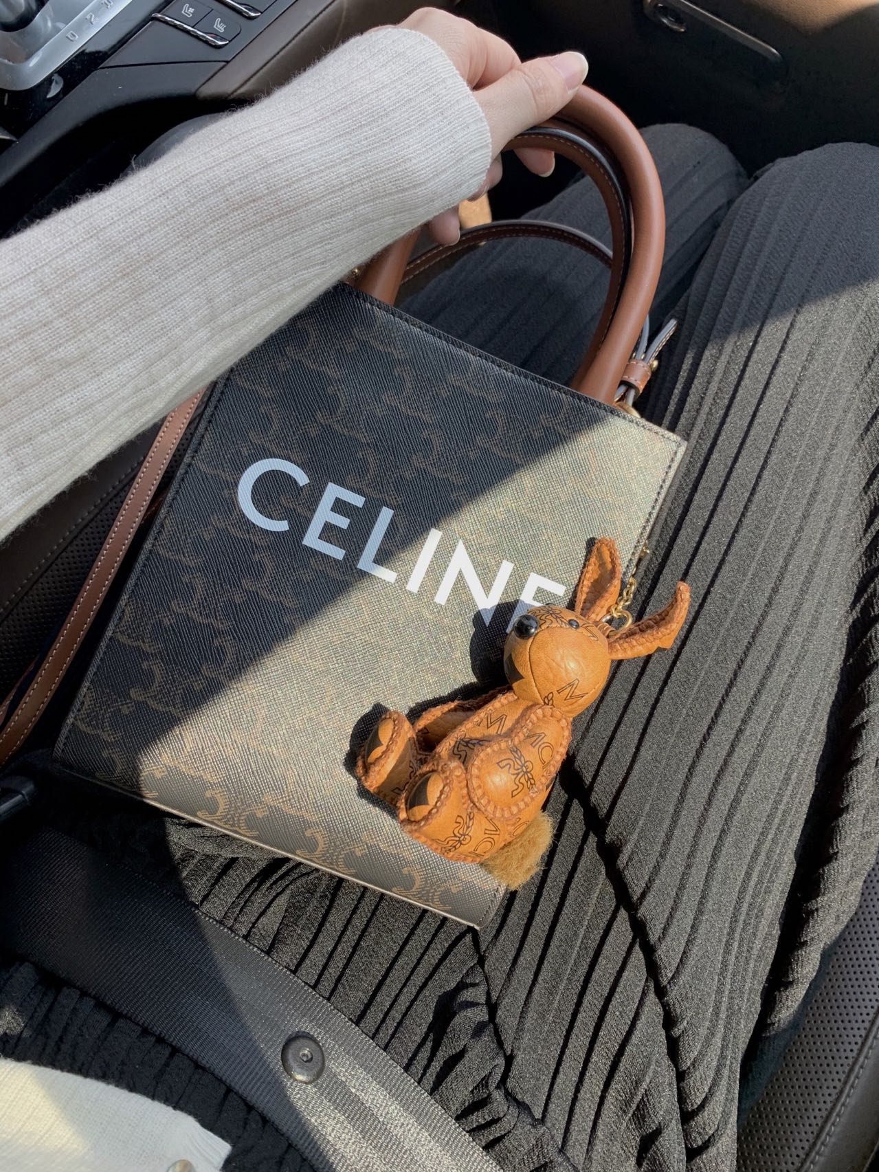 Celine Mini Cabas Brown Monogram