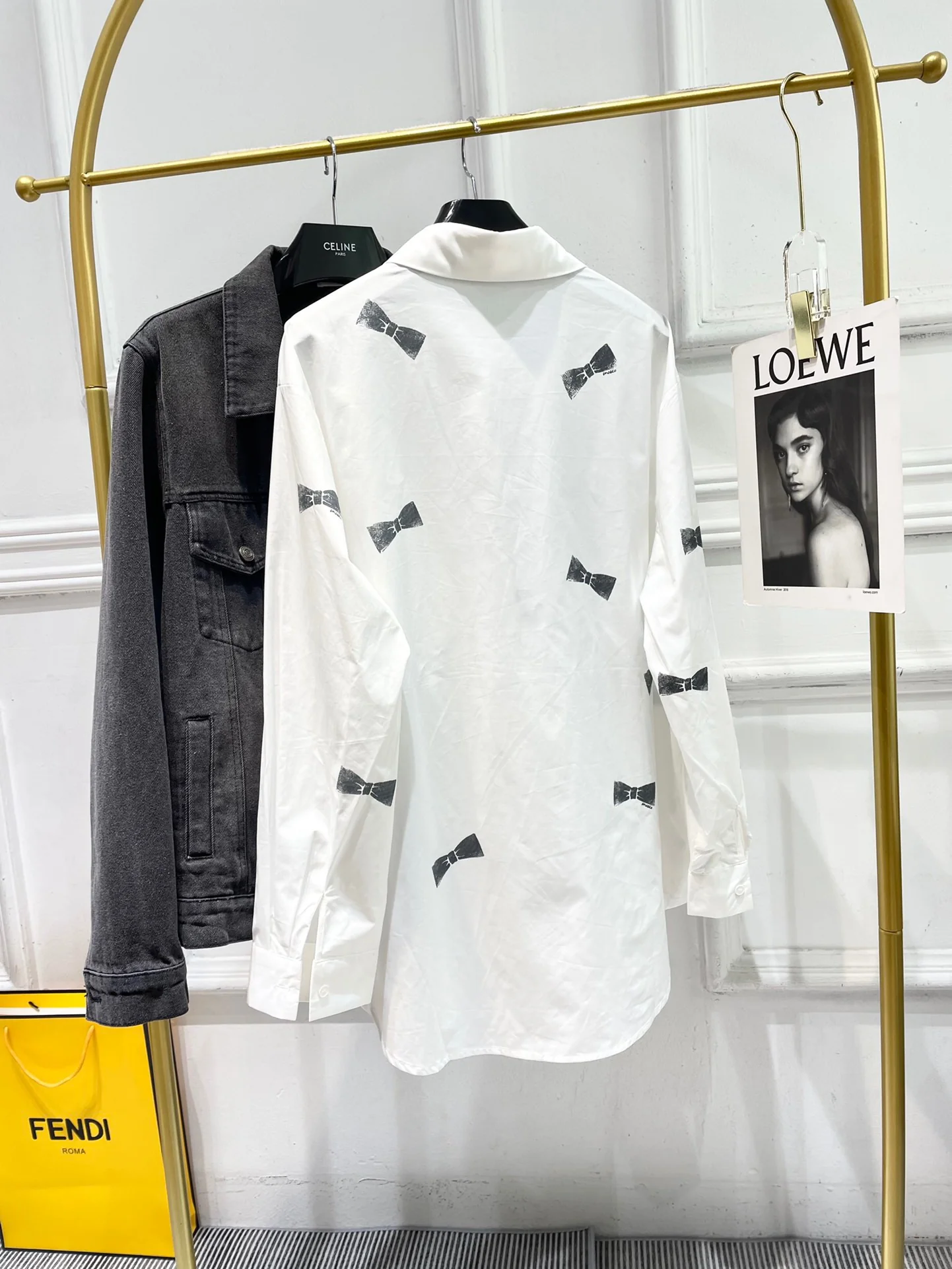 Chanel 2403 - Свободная рубашка с принтом в виде банта