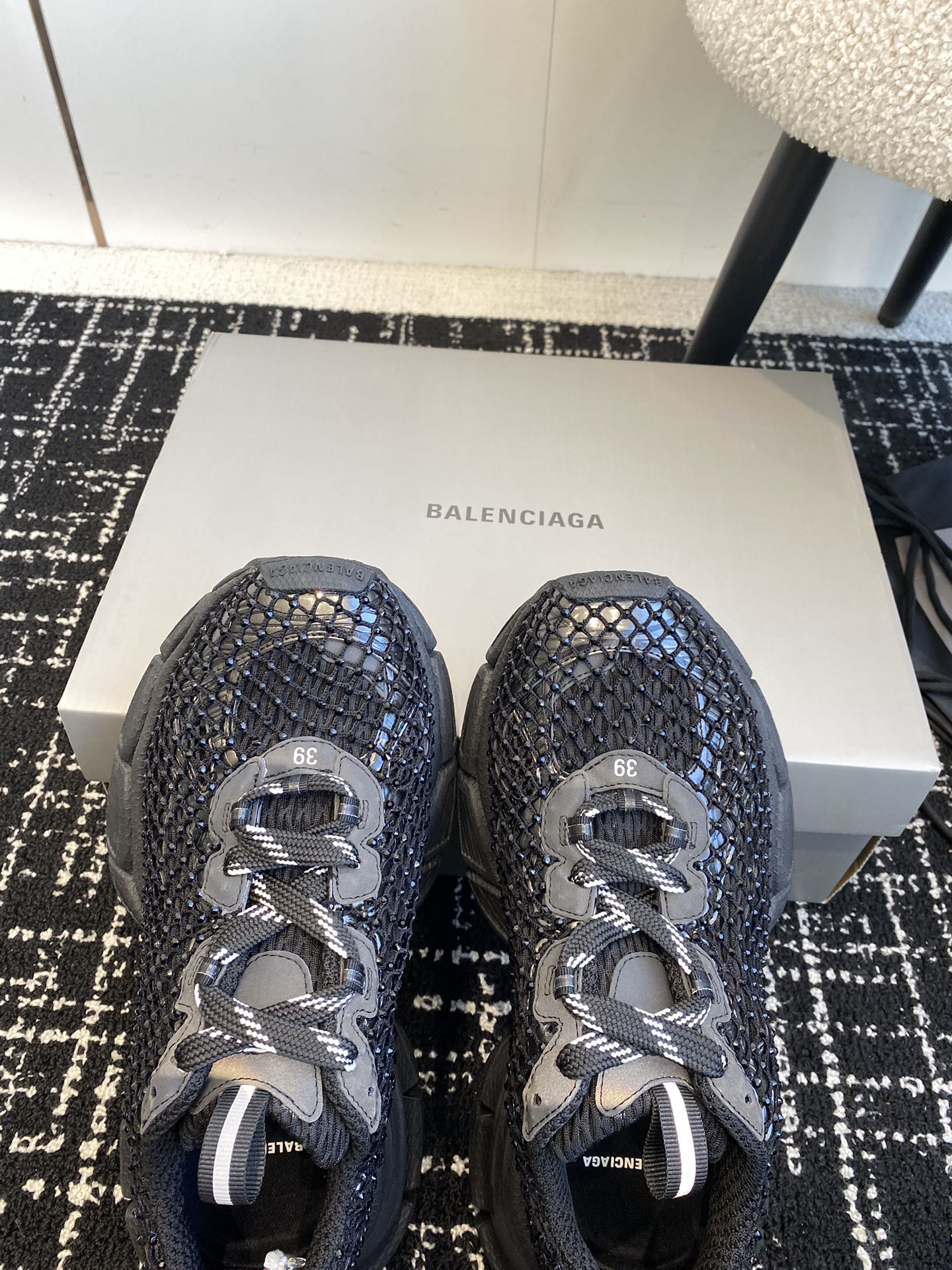 Повседневные туфли Balenciaga 2024 - черные