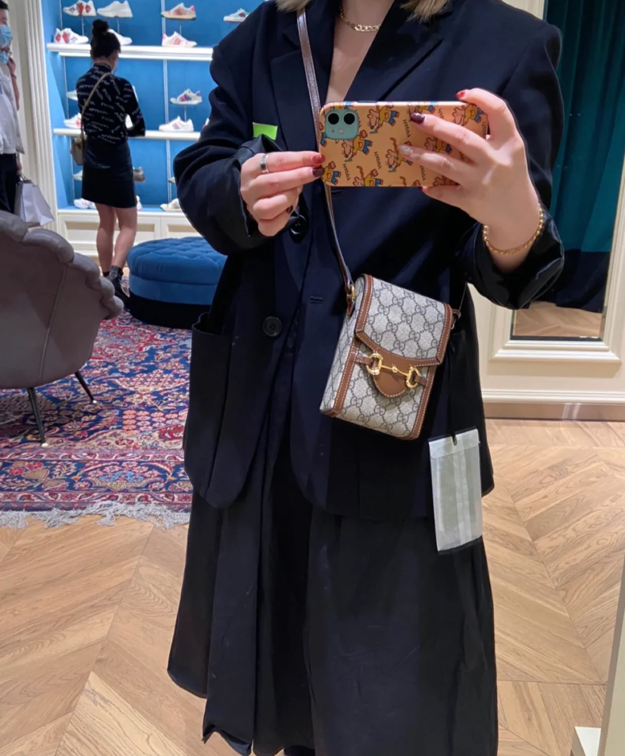 Gucci-1955马衔扣手机包