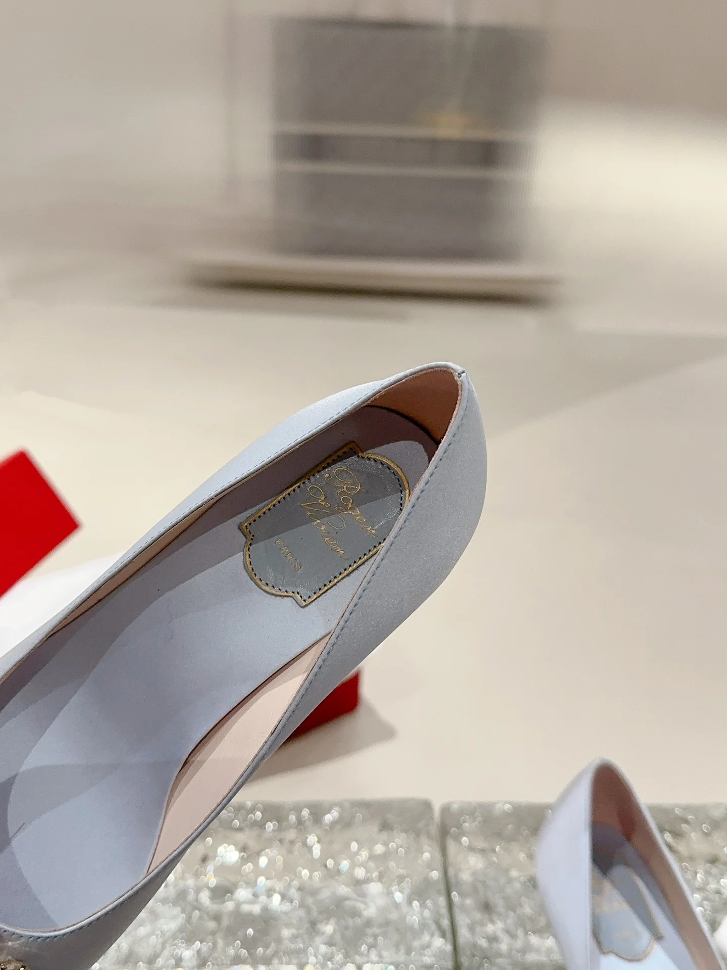 Туфли с квадратным носком и пряжкой - 2024 - Высокие каблуки - Синие