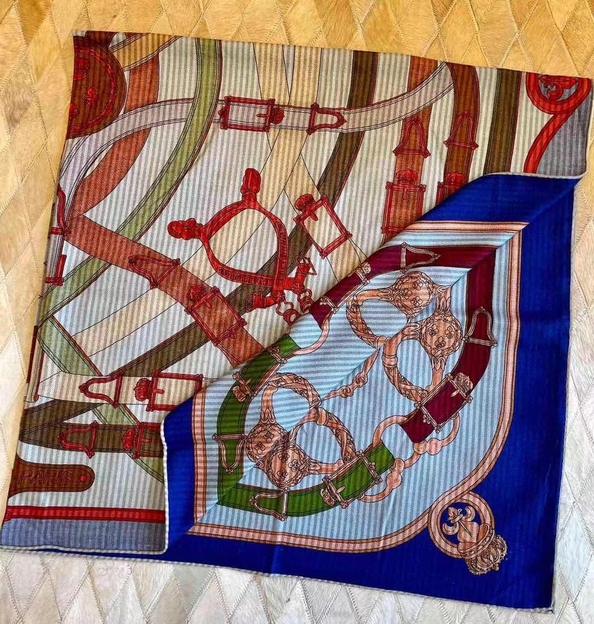 Hermes - Двусторонний шарф с принтом