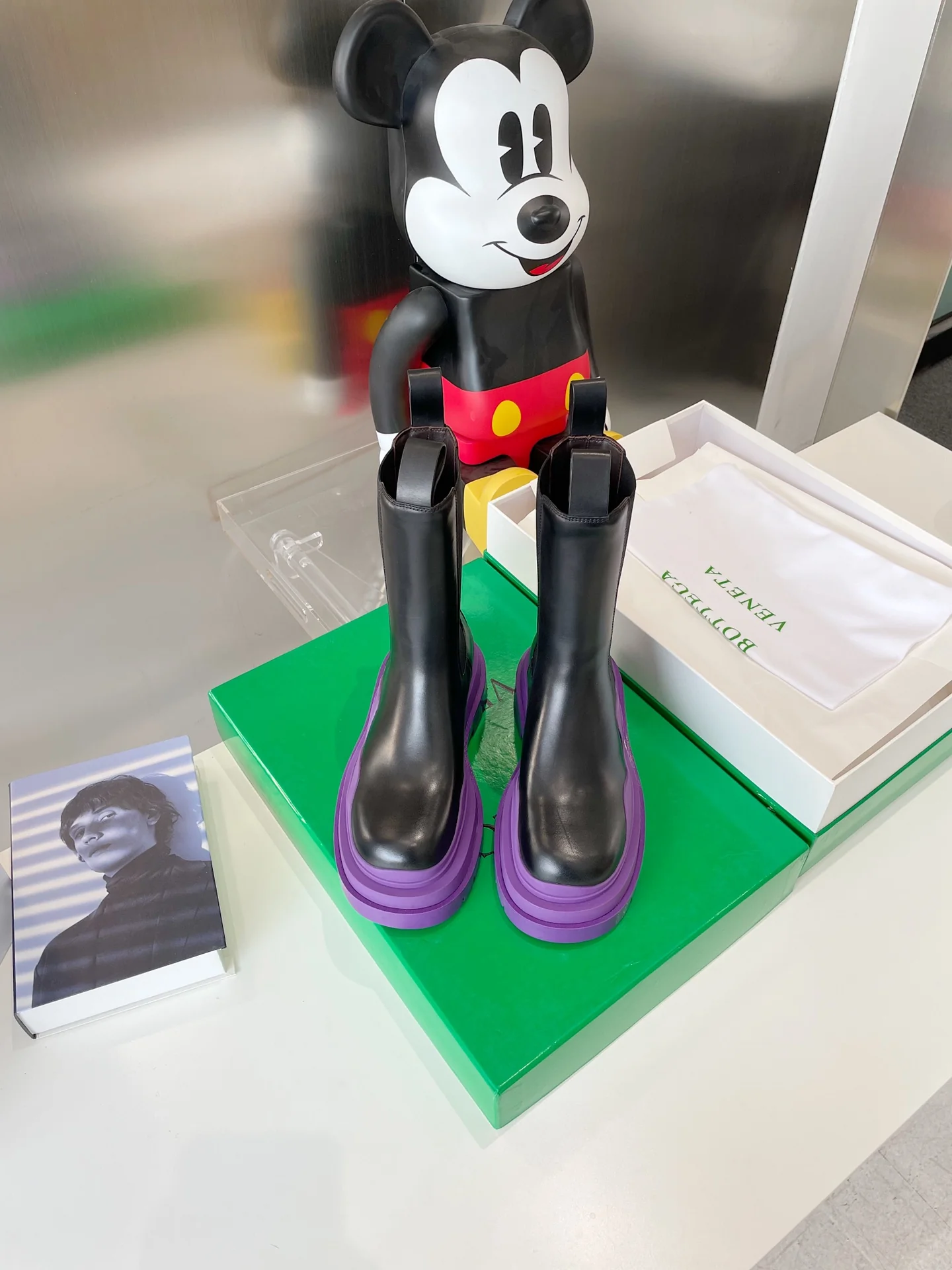 BV - Фиолетовая подошва - Платформа до середины икры - Ботинки Dr. Martens