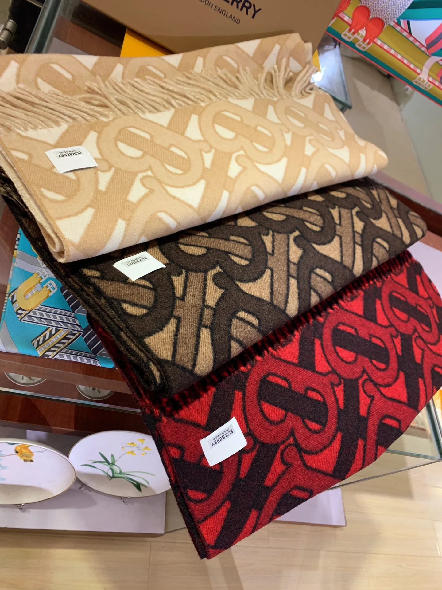 Классический кашемировый шарф/шаль Burberry - 50 см - 200 см - 100 см