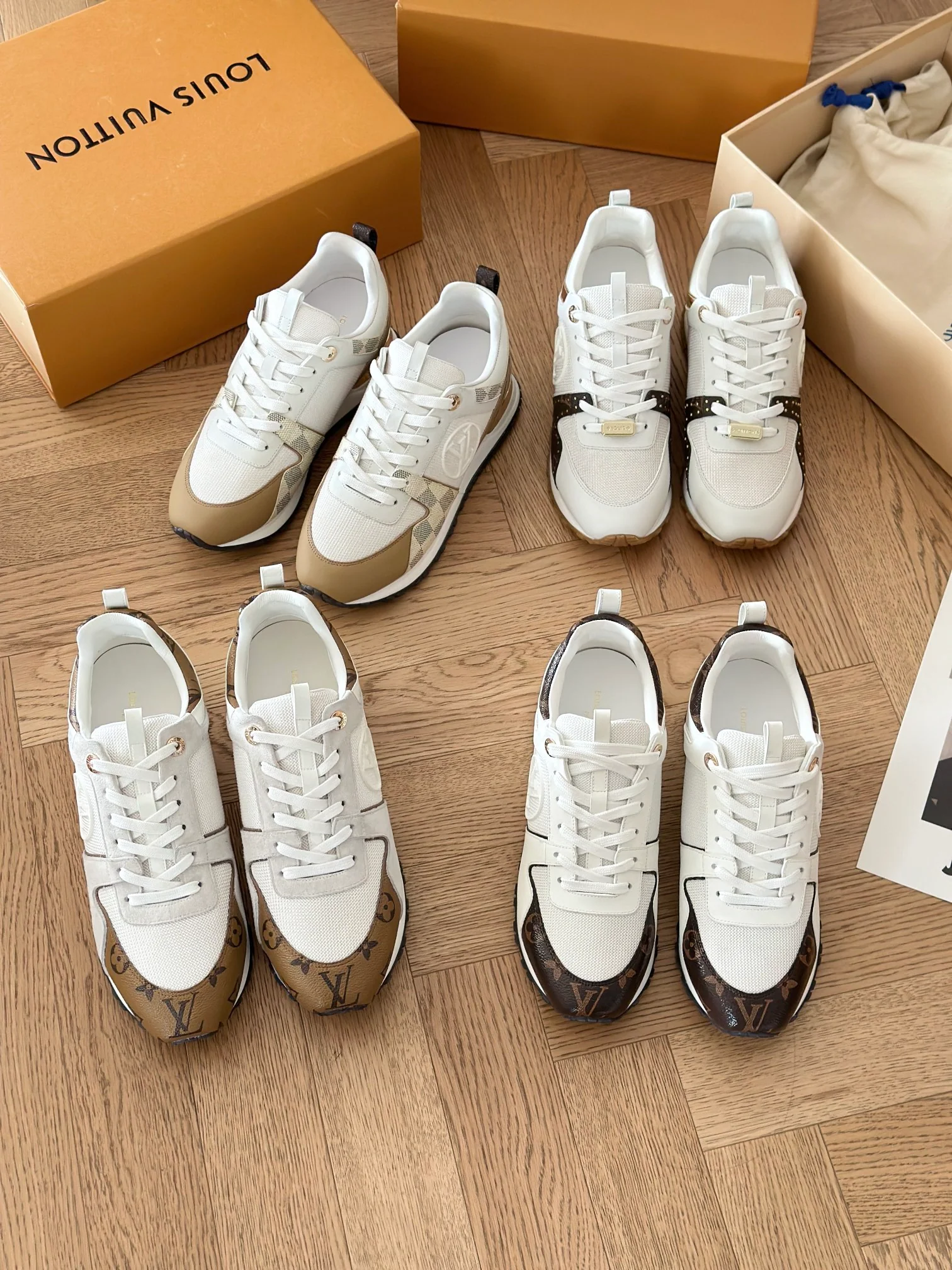 Кроссовки LV Runaway - серия Milk Tea Brown - модель 4