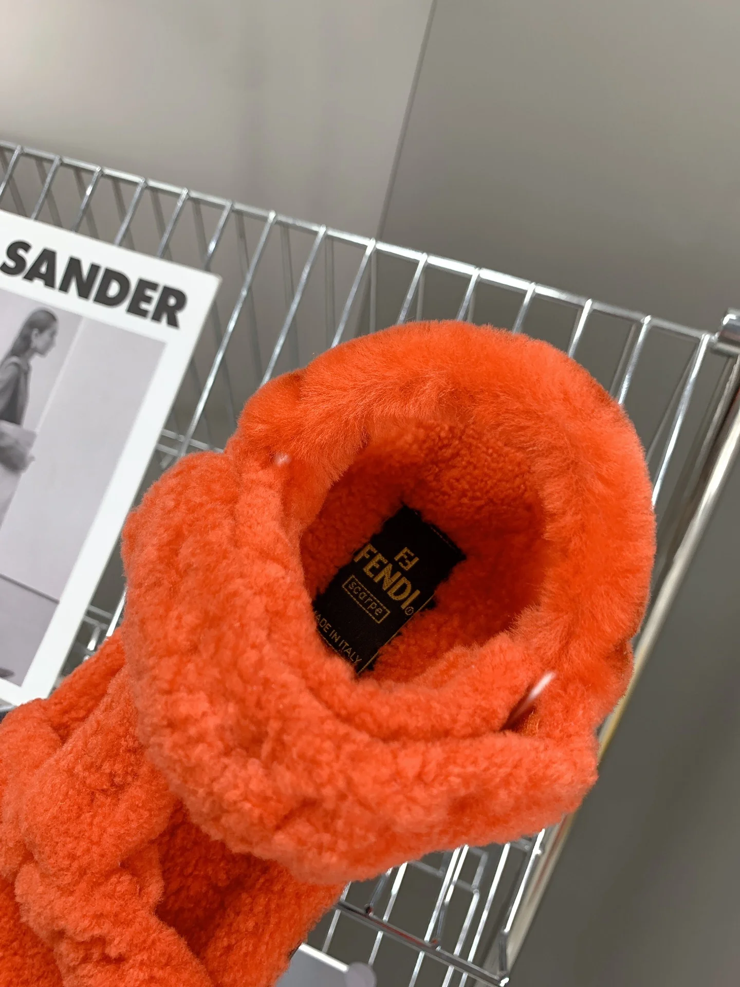 Fendi - Мягкие сандалии - Оранжевые