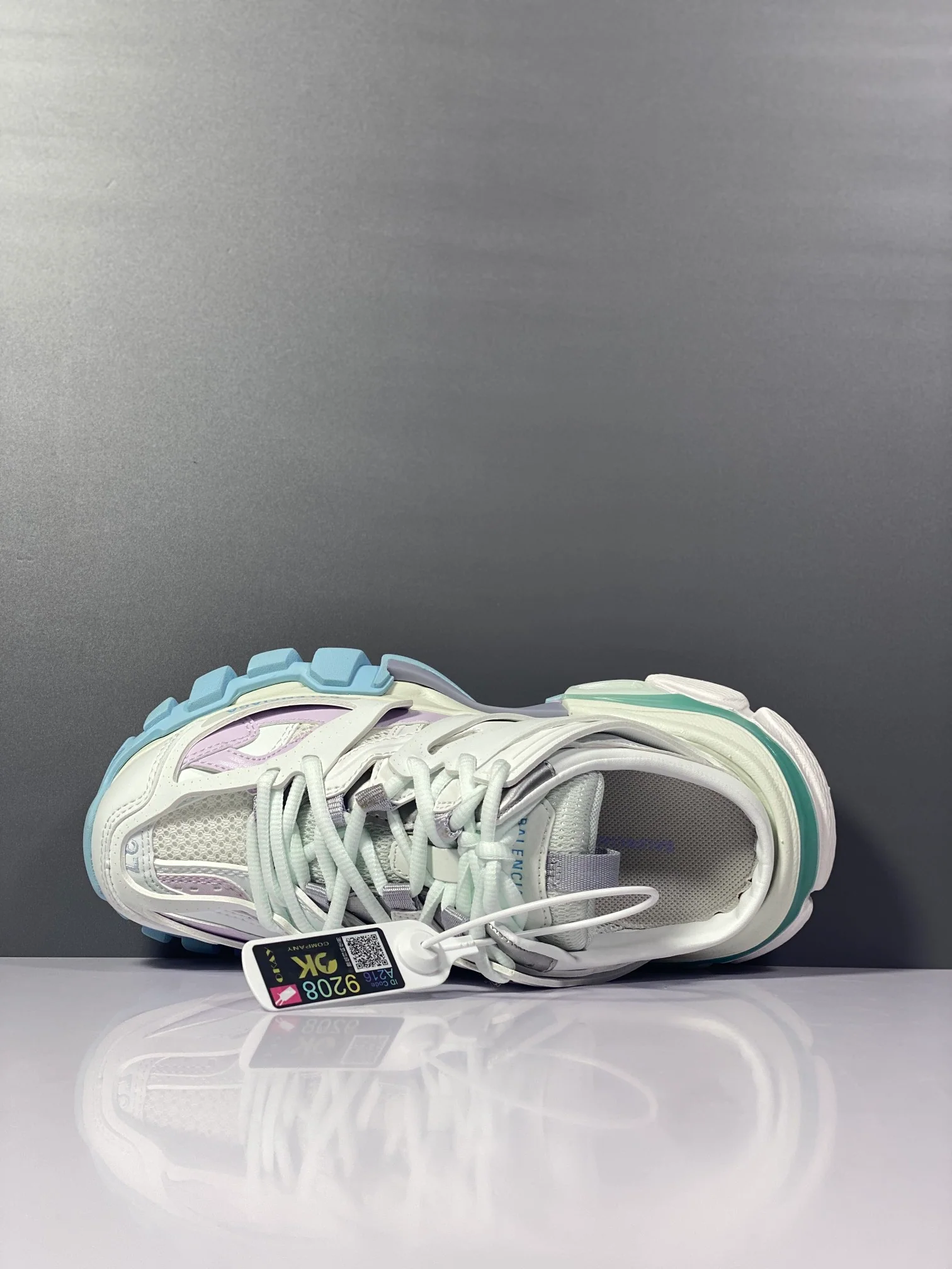 Balenciaga - Парные тапочки - 3-0 - Полутапочки - Кроссовки - Tess - S-Gomma - Maille - Бело-оранжевые - 2