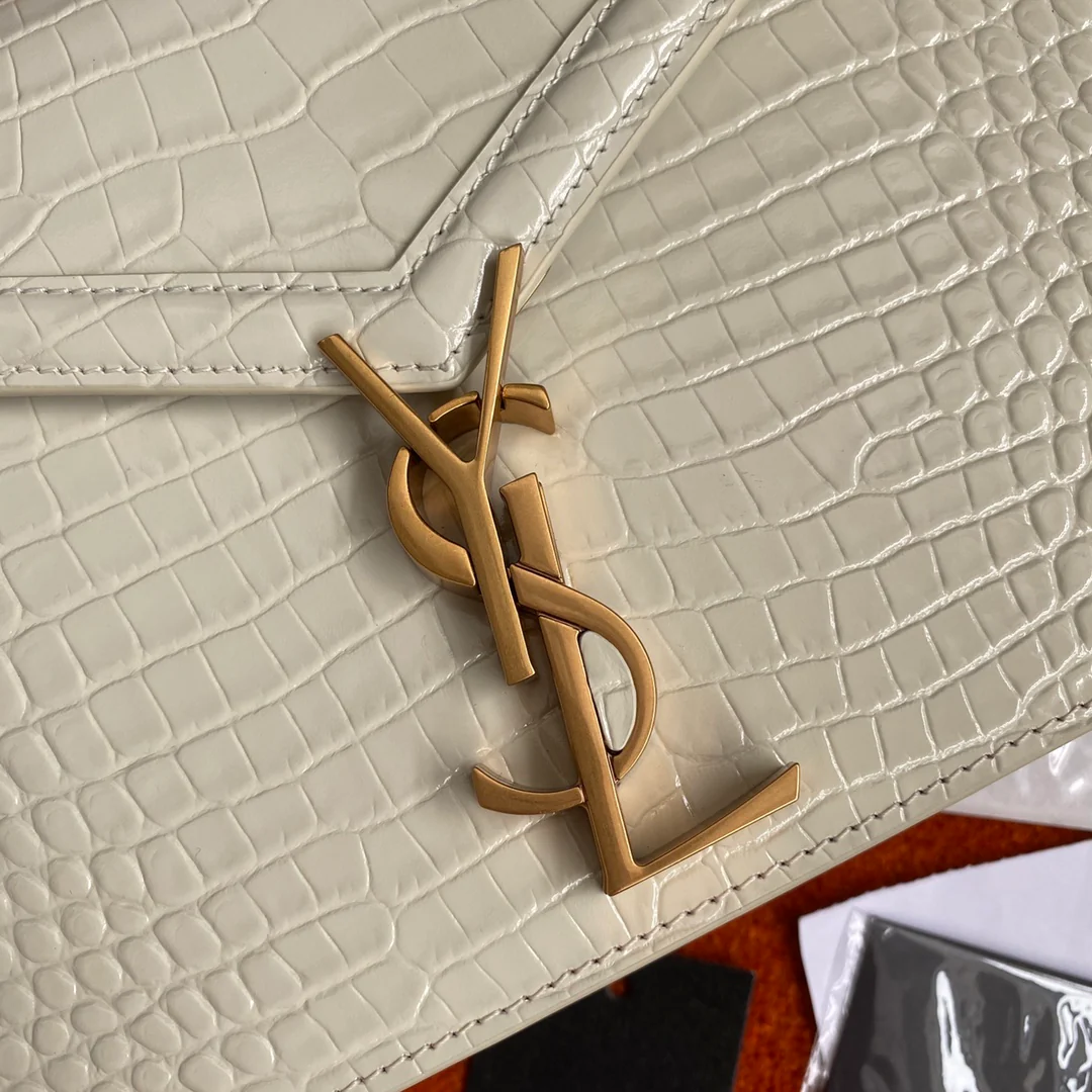 Сумка-конверт YSL Cassandra с крокодиловым принтом - 1 шт.
