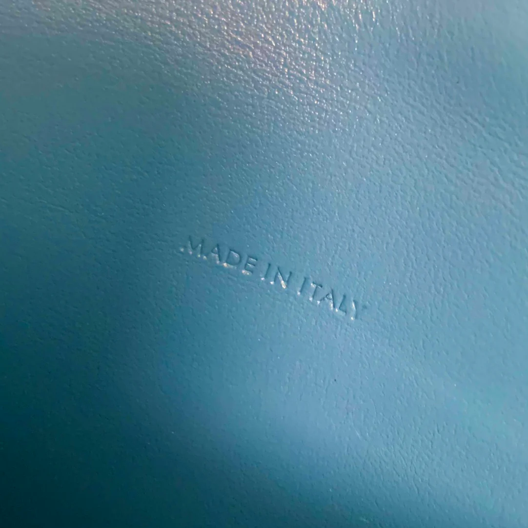 Седельная сумка Celine Cuir Besace - мини - синяя