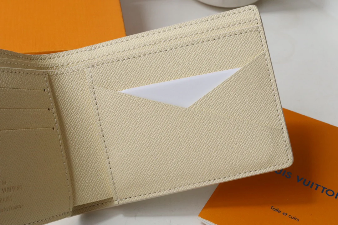 LV-m83334-Короткий кошелек-Белый