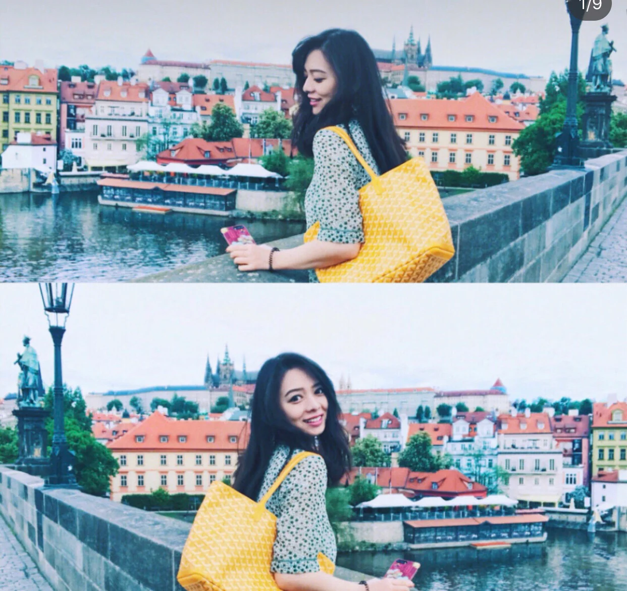 Маленькая сумка-тоут Goyard на молнии - белая - 1 шт.