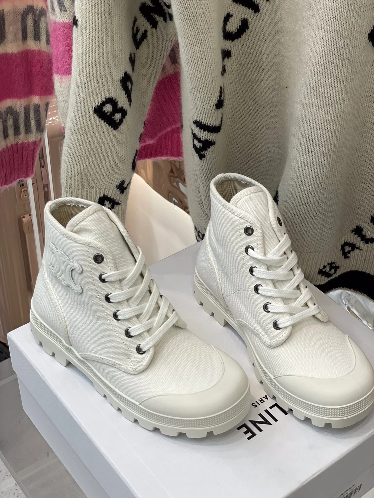 Обувь Celine - Ботинки Celine - белые