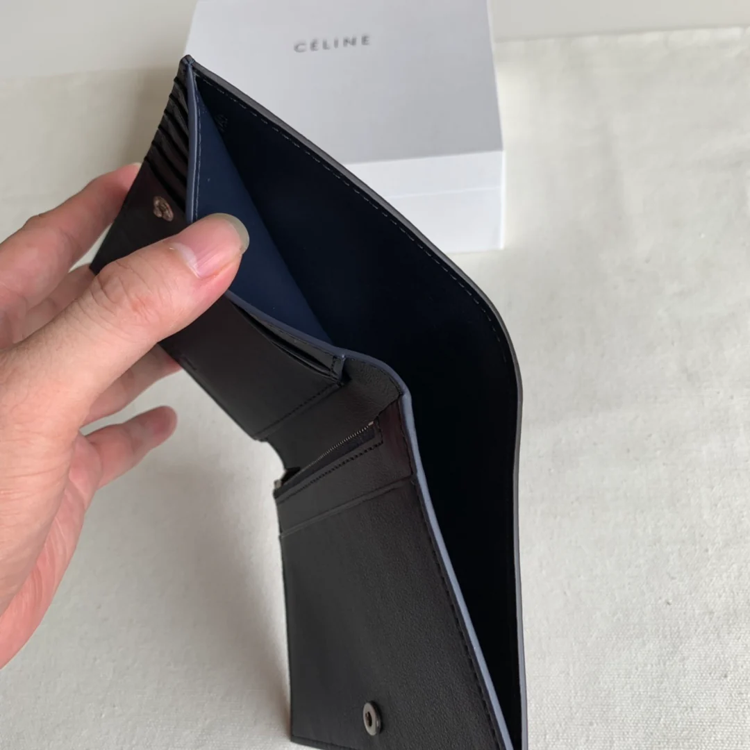 Celine - Средняя длина - Темно-синий и бордовый