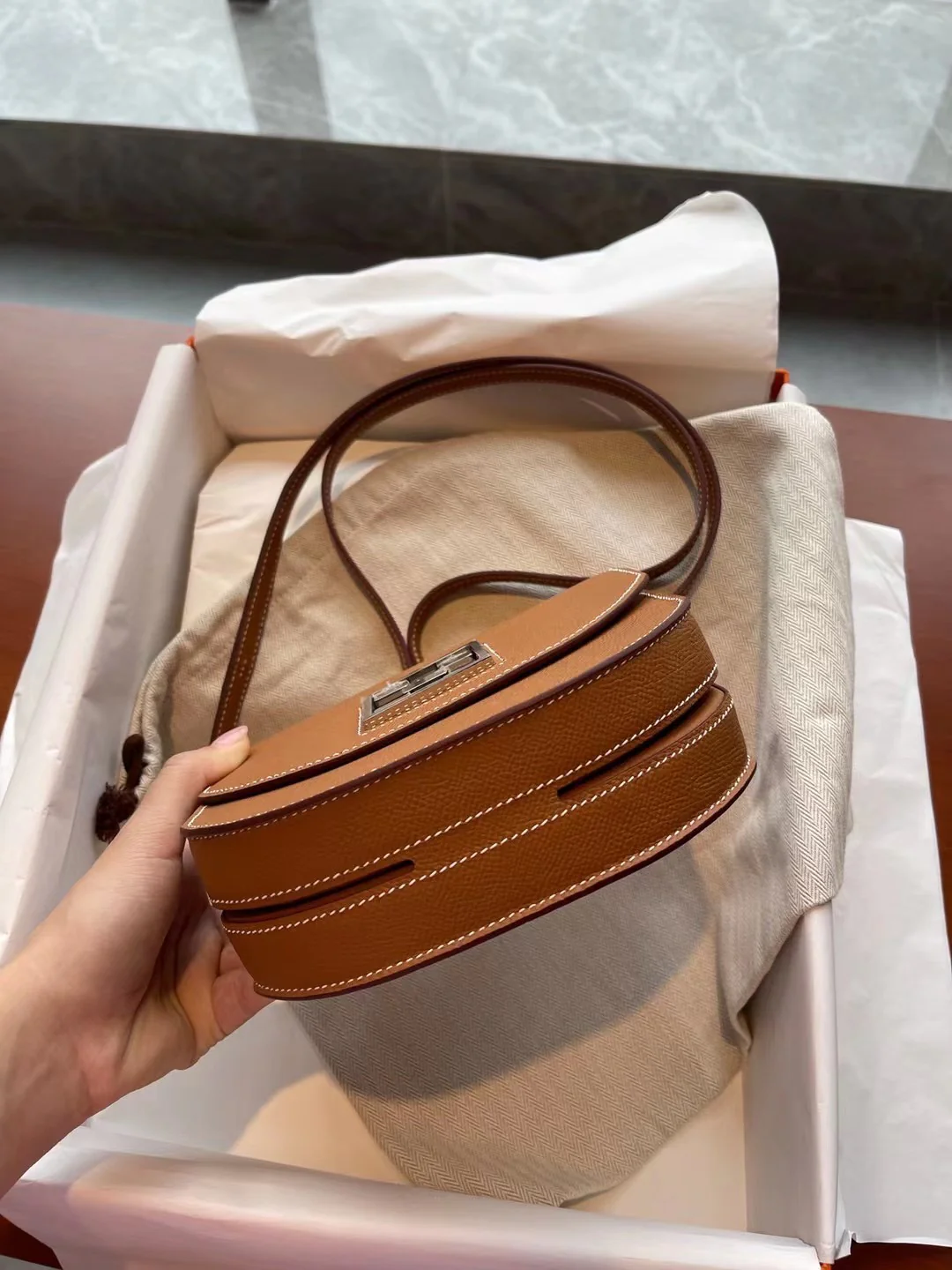 Hermes-masaique-epsom-золотисто-коричневый