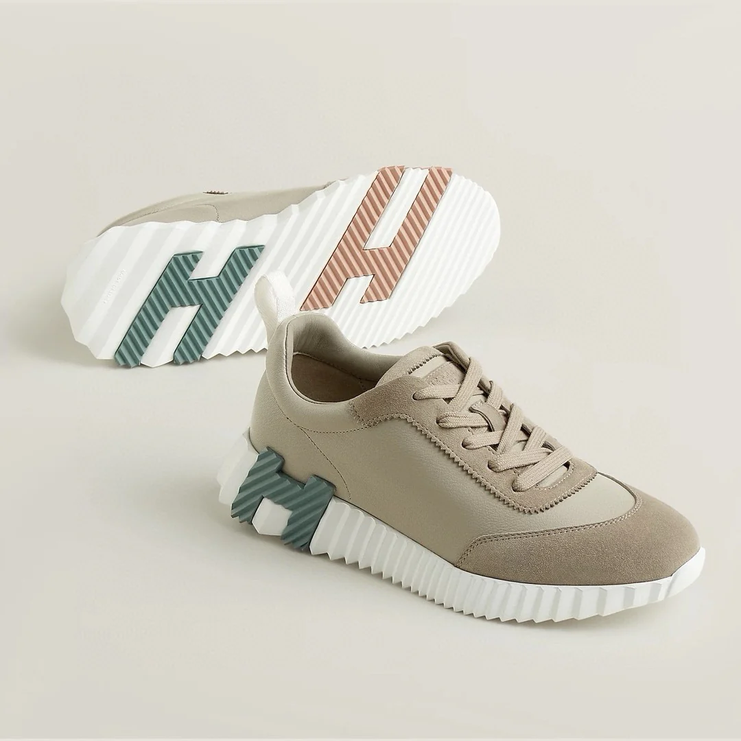 Повседневные туфли Hermes 2024 - бежевые