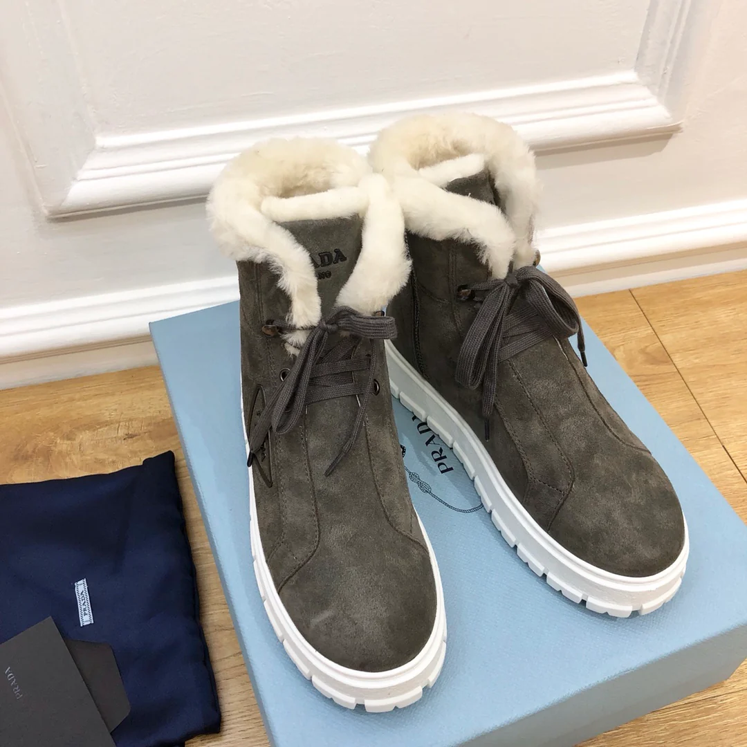 Обувь Prada - Prada - меховые сапоги на платформе