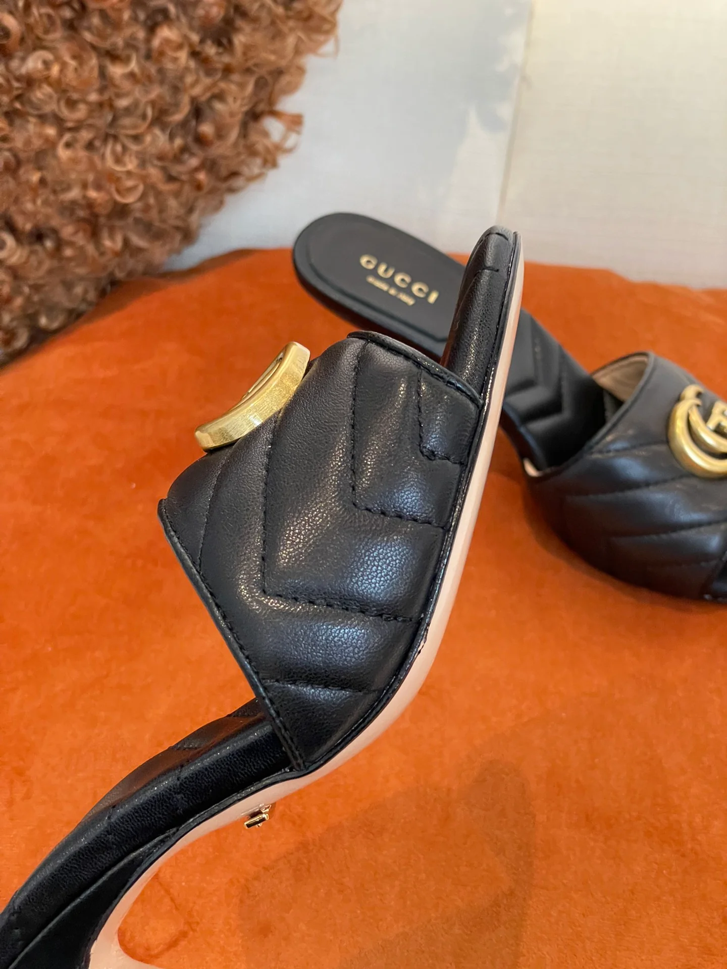 Gucci - Черные туфли на высоком каблуке