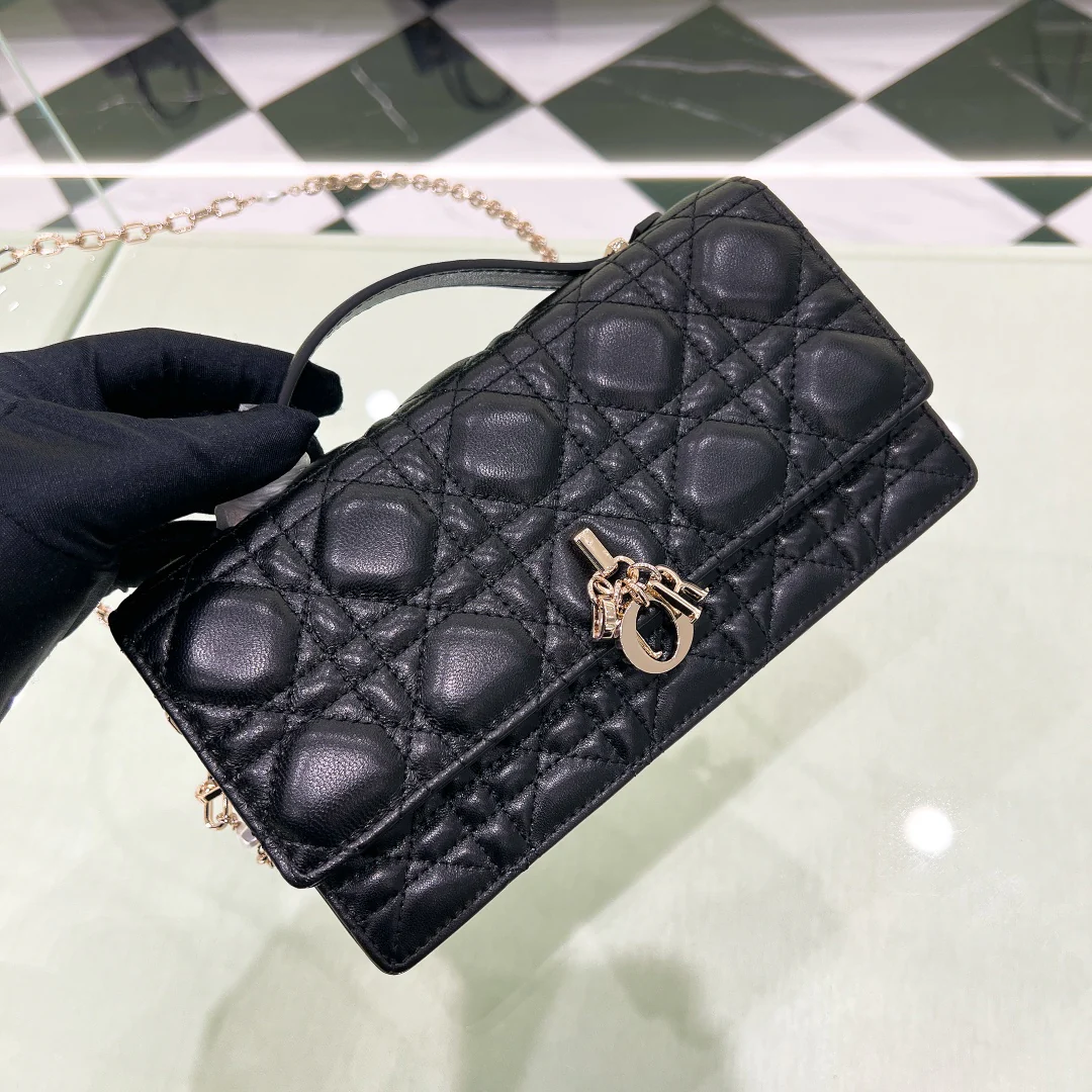 Клатч Dior Lady - матовый черный