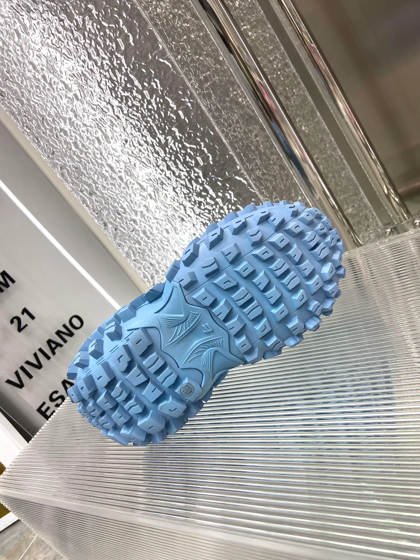 Массивные кроссовки Balenciaga в стиле автомобильных шин - унисекс - синие