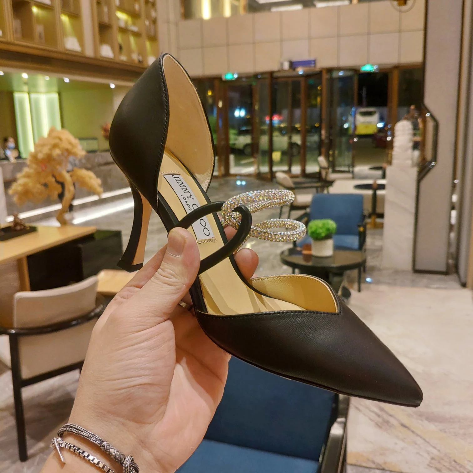 Джимми - Потрясающее колье со стразами - Туфли на высоком каблуке