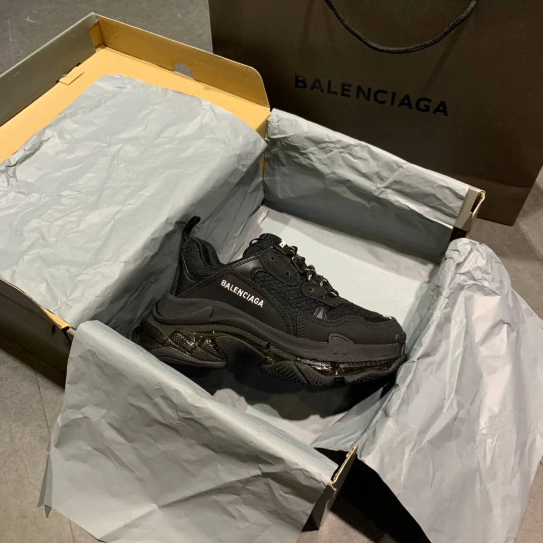 Li Shi - Папины кроссовки - Подошва с воздушной подушкой - Черные