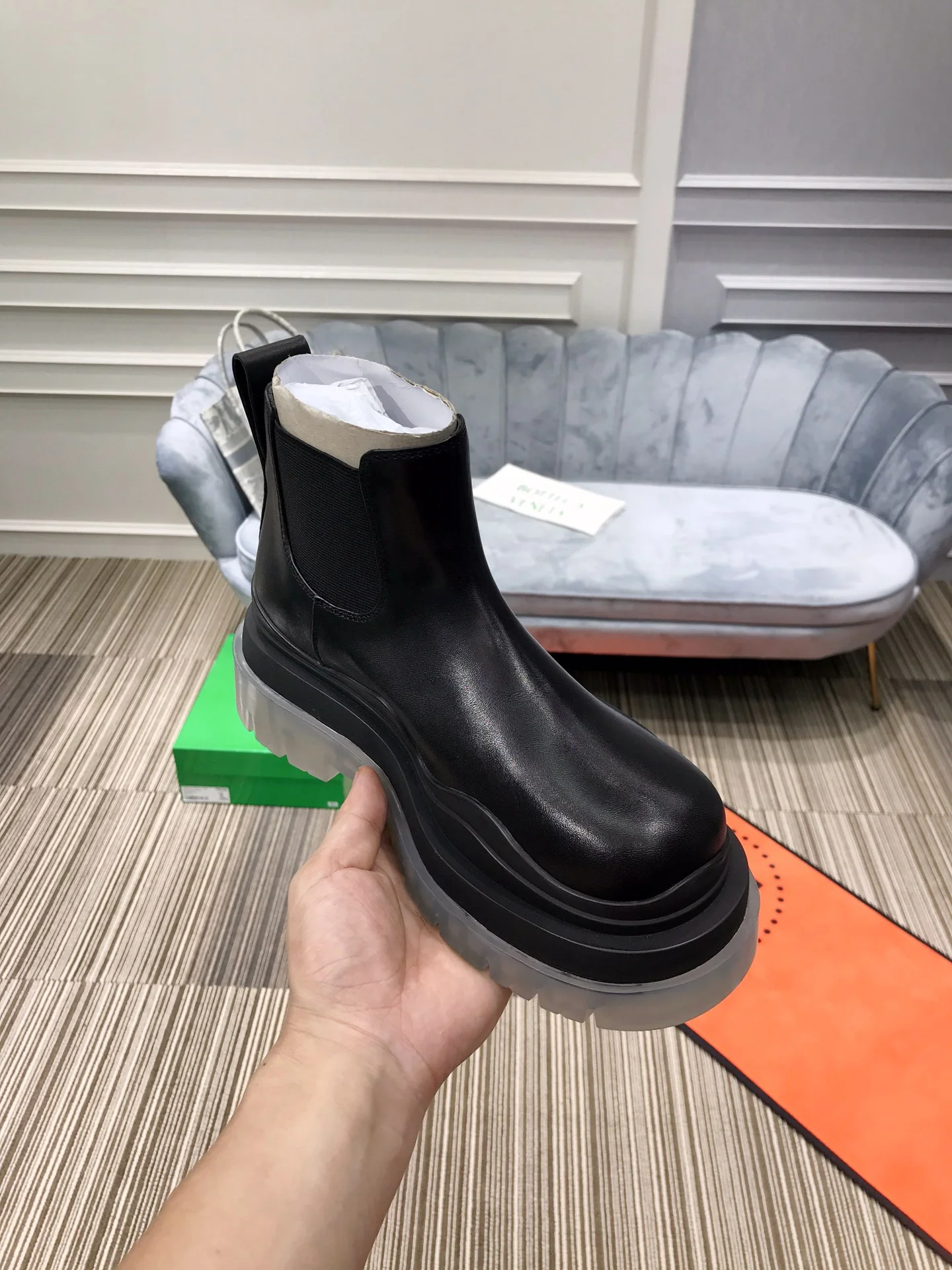 BV - Прозрачная подошва - Ботильоны