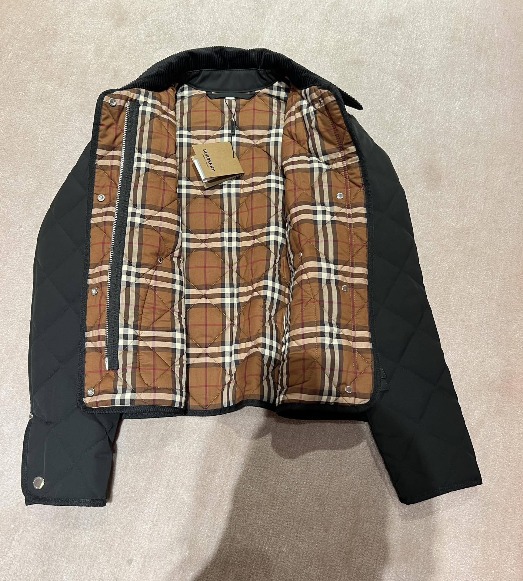 Пальто Burberry осень/зима - Классическая клетка, вельветовый воротник - 1 шт.