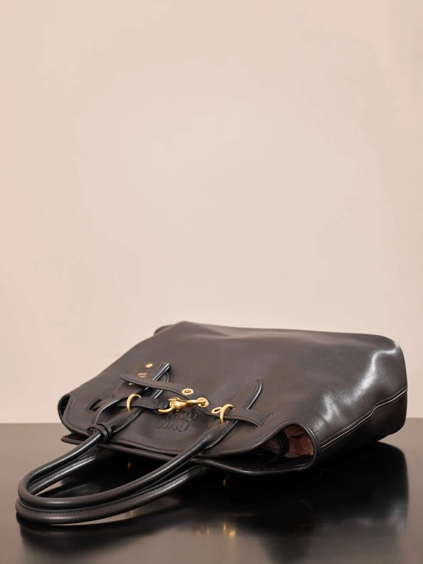 Главная - 5bg291m1580 - Кожаная сумка - Вертикальная - Черная