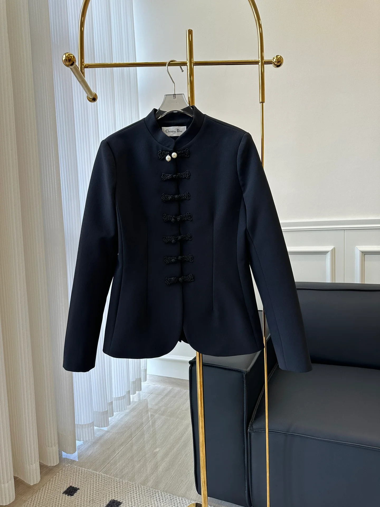 Dior 2403 - Новый пиджак в китайском стиле с отворотом