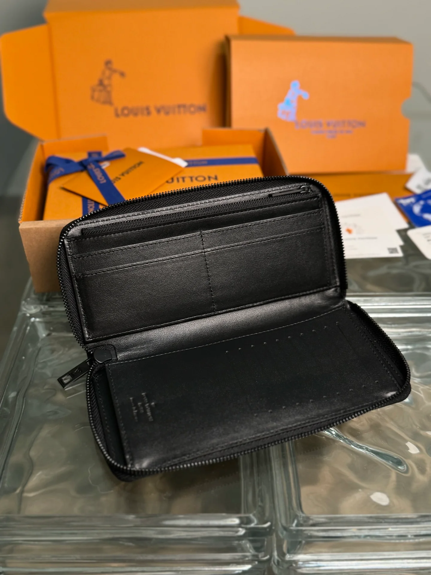 Мужской кошелек LV-m69979-zippy - черный