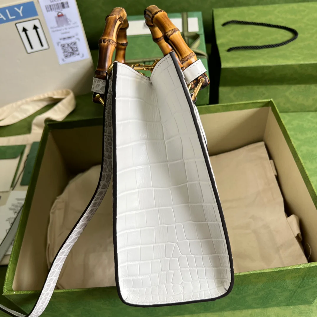 Сумка-тоут Gucci с бамбуковой ручкой - 27x24x11 см - 4 шт.