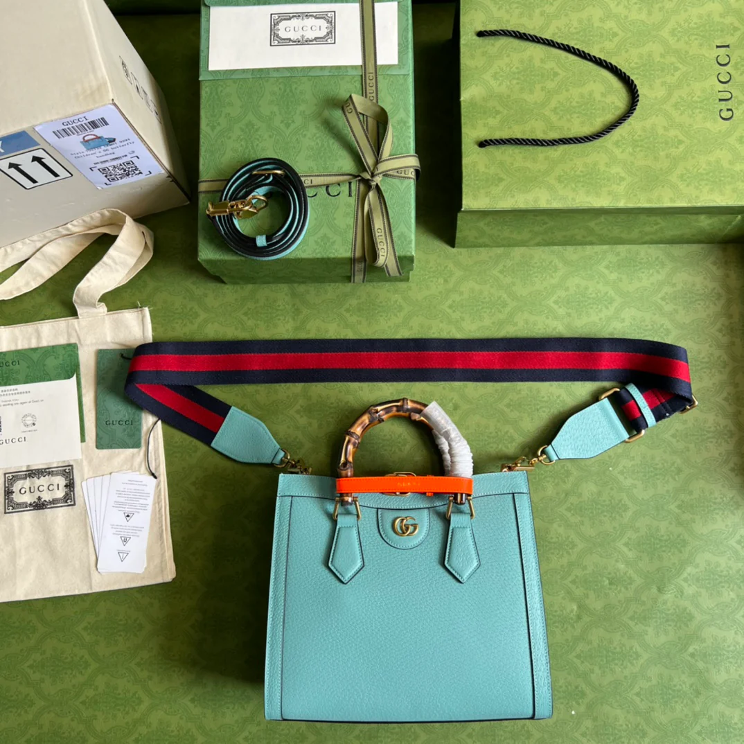 Сумка-тоут Gucci с бамбуковой ручкой - 27x24x11 см