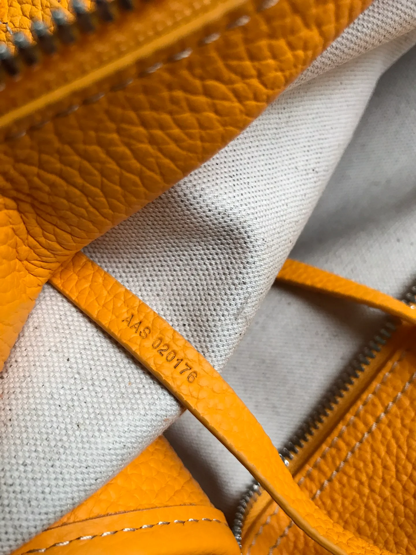 Маленькая складная холщовая сумка Goyard - желтая