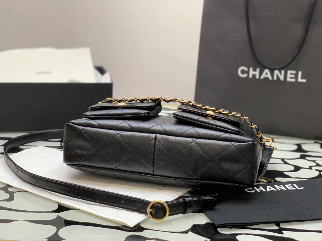 Сумка-мессенджер Chanel Hobo Hippie - черная