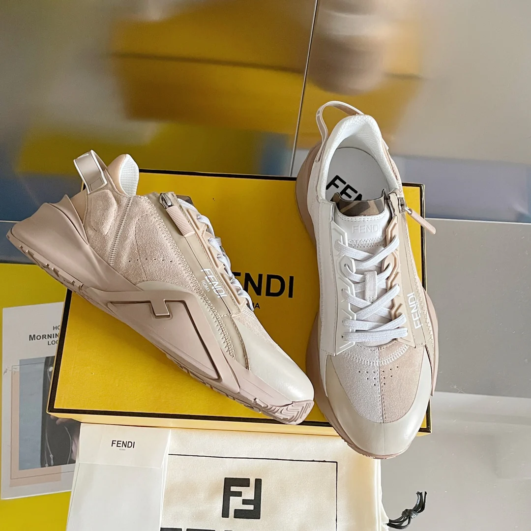 Fendi - Повседневные кроссовки - Абрикосовый цвет